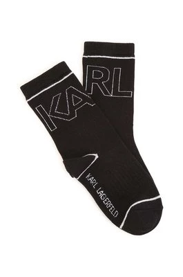 Karl Lagerfeld skarpetki dziecięce 2-pack kolor czarny