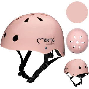 ﻿KASK DZIECIĘCY ROWER HULAJNOGA MOMI MIMI - RÓŻOWY MATOWY