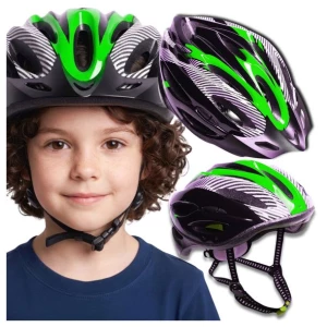 Kask na Rower z Daszkiem Rowerowy Dziecięcy MTB Szosowy Regulowany 48-54 cm