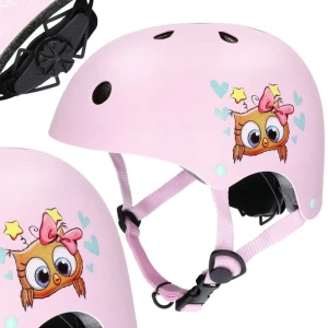 Kask rowerowy dziecięcy Bergen nino rozmiar XS/S różowy ( 46-55 cm )
