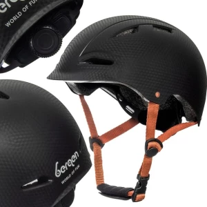 Kask rowerowy dziecięcy na hulajnogę Bergen SCOUT rozmiar S 46-56 cm czarny