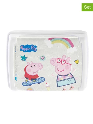 keeeper Pojemniki (2 szt.) "Peppa Pig" w kolorze biało-jasnoróżowym na lunch - 1 l rozmiar: onesize keeeper Pojemniki (2 szt.) "Peppa Pig" w kolorze biało-jasnoróżowym na lunch - 1 l rozmiar: onesize