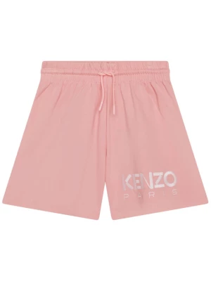 Kenzo Kids Szorty materiałowe K14253 S Różowy Regular Fit