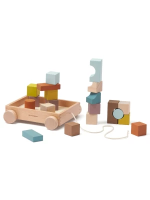 Kid´s CONCEPT Samochód w różnych kolorach z drewnianymi klockami - 18 m+ rozmiar: onesize