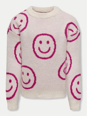 Kids ONLY Sweter 15326374 Beżowy Relaxed Fit