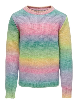 Kids ONLY Sweter Rainbow 15273007 Kolorowy Regular Fit