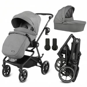 KIDWELL Velmont wózek wielofunkcyjny 2w1 gondola spacerówka + adaptery