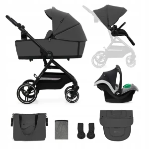 Kinderkraft wózek wielofunkcyjny YOXI 3w1 szary