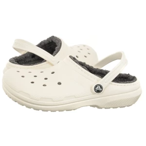 Klapki Classic Lined Clog K White/Grey 207010-10M (CR265-c) Crocs