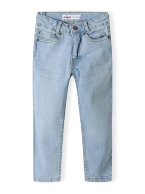 Klasyczne jasnoniebieskie spodnie jeansowe chłopięce Minoti