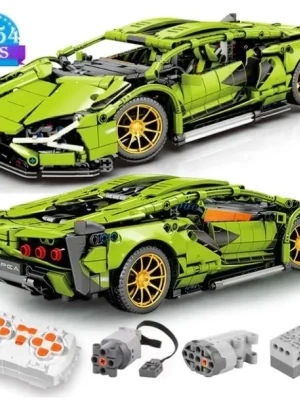 Klocki Lamborghini sterowany 2-silniki 1254-klocki 36cm duży zestaw