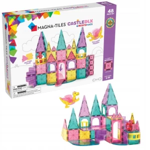 ﻿klocki magnetyczne duży Zamek DXL 48 elementów Magna Tiles księżniczki