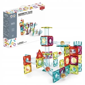 KLOCKI MAGNETYCZNE KONSTRUKCYJNE 3D EDUKACYJNE UKŁADANKA 95 szt DLA DZIECI