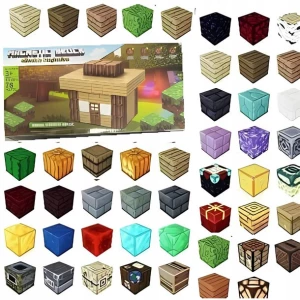 KLOCKI MAGNETYCZNE MINECRAFT KLOCKI MAGNETYCZNE SZEŚCIANY MOCNE 78 KLOCKÓW