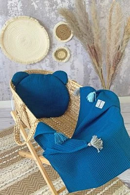 Koc bawełniany i poduszka 2 pack BABY LOVE