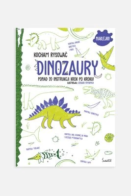 "Kocham rysować. Dinozaury" książka z zadaniami i naklejkami ŚWIETLIK