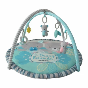 Kocyk do zabawy Baby Mix Teddy Bears friends, 90 x60 cm