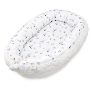 Kokon niemowlęcy bambusowy Luxe - Żaglove - white