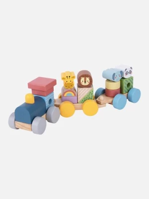 Kolejka Drewniana ze Zwierzątkami Montessori TOOKY TOY