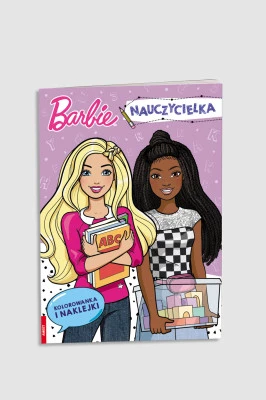 "Kolorowanka i naklejki. Barbie: Nauczycielka" książka z zadaniami AMEET