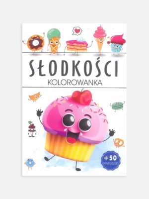 "Kolorowanka. Słodkości" książka z zadaniami i naklejkami ARTI