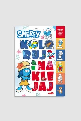 "Koloruj i naklejaj. Smerfy" książka z zadaniami HARPERKIDS