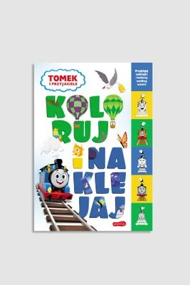 "Koloruj i naklejaj. Tomek i przyjaciele" książka z zadaniami HARPERKIDS