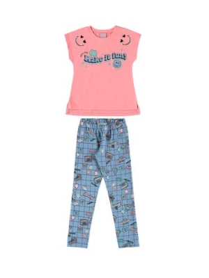 Komplet dla dziewczynki - t-shirt + legginsy Quimby