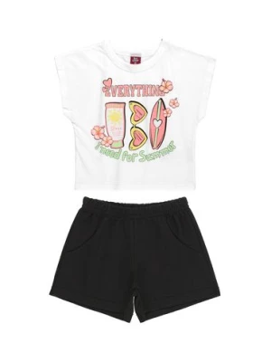 Komplet dla dziewczynki - t-shirt + szorty Bee Loop