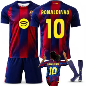 KOMPLET PIŁKARSKI KOSZULKA RONALDINHO FC BARCELONA ROZMIARY