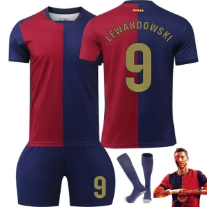 ﻿KOMPLET PIŁKARSKI LEWANDOWSKI FC BARCELONA DOMOWY 2025