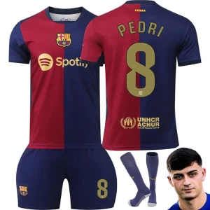 ﻿KOMPLET PIŁKARSKI MECZOWY PEDRI FC BARCELONA ROZMIARY