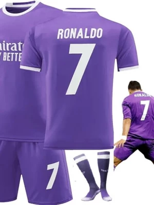 ﻿KOMPLET PIŁKARSKI MECZOWY REAL MADRYT RONALDO WSZYSTKIE ROZMIARY