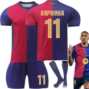 ﻿KOMPLET PIŁKARSKI RAPHINHA FC BARCELONA DOM 2025