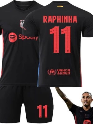﻿KOMPLET PIŁKARSKI RAPHINHA MECZOWY FC BARCELONA WYJAZDOWY 2025