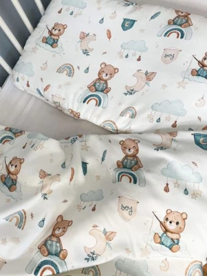 ﻿Komplet pościeli bambusowej pościeil bambusowa do łóżeczka z wypełnieniem