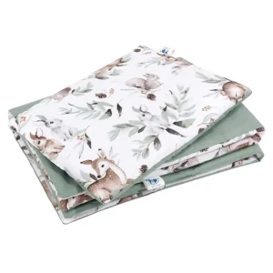 Komplet pościeli do wózka poduszka 25x35 kołderka 55x75 bawełna 100%