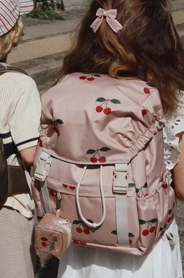 Konges Sløjd plecak dziecięcy kolor różowy duży z nadrukiem