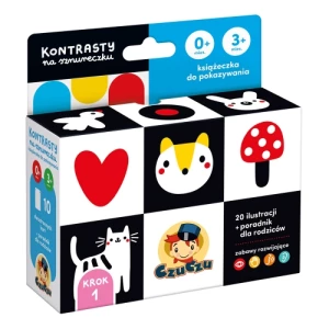 Kontrasty na sznureczku. Książeczka dla dzieci 0-3 miesięcy Czuczu Kontrasty na sznureczku. Książeczka dla dzieci 0-3 miesięcy Czuczu