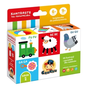 Kontrasty na sznureczku. Książeczka dla dzieci 6-9 miesięcy Czuczu Kontrasty na sznureczku. Książeczka dla dzieci 6-9 miesięcy Czuczu