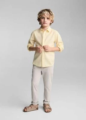 Koszula bawełniana regular fit Mango Kids