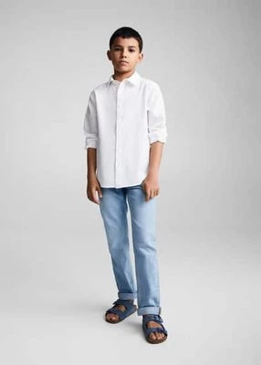 Koszula bawełniana regular fit Mango Kids