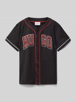 Koszula o kroju regular fit z nadrukiem z logo HUGO