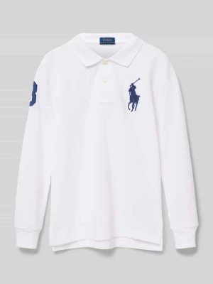 Koszulka polo o kroju slim fit z wyhaftowanym logo Polo Ralph Lauren Kids