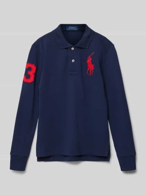 Koszulka polo o kroju slim fit z wyhaftowanym logo Polo Ralph Lauren Kids