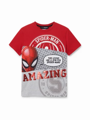 Koszulka z motywem Spider-Mana i dwustronnych cekinów Desigual