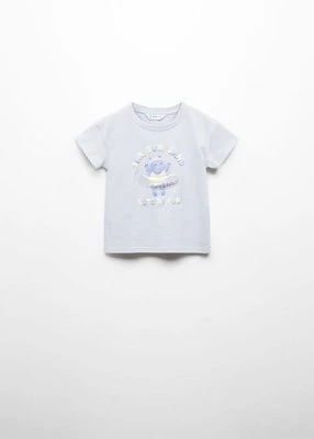 Koszulka z nadrukiem i zdobieniami MANGO BABY