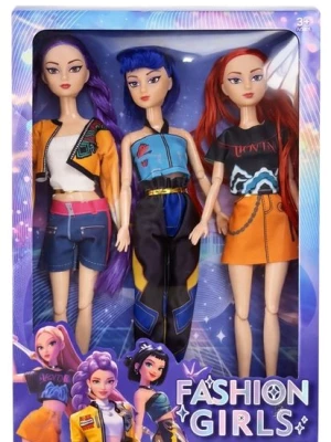 KPOP DEMON HUNTERS ŚPIEWAJĄCE I ŚWIECĄCE 3 LALKI GRAJĄCE Mira Rumi Zoey W4