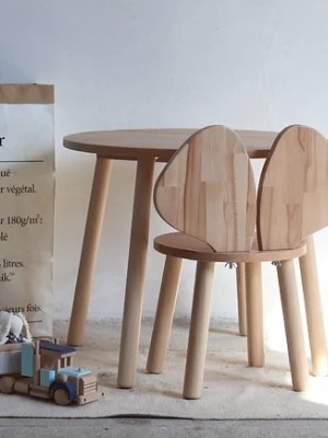Krzesełko myszka woody + stolik komplet Little Wood Bunny