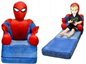 ﻿Krzesło pufa leżanka dla dziecka spider pająk pufka do pokoju maskotka XXL